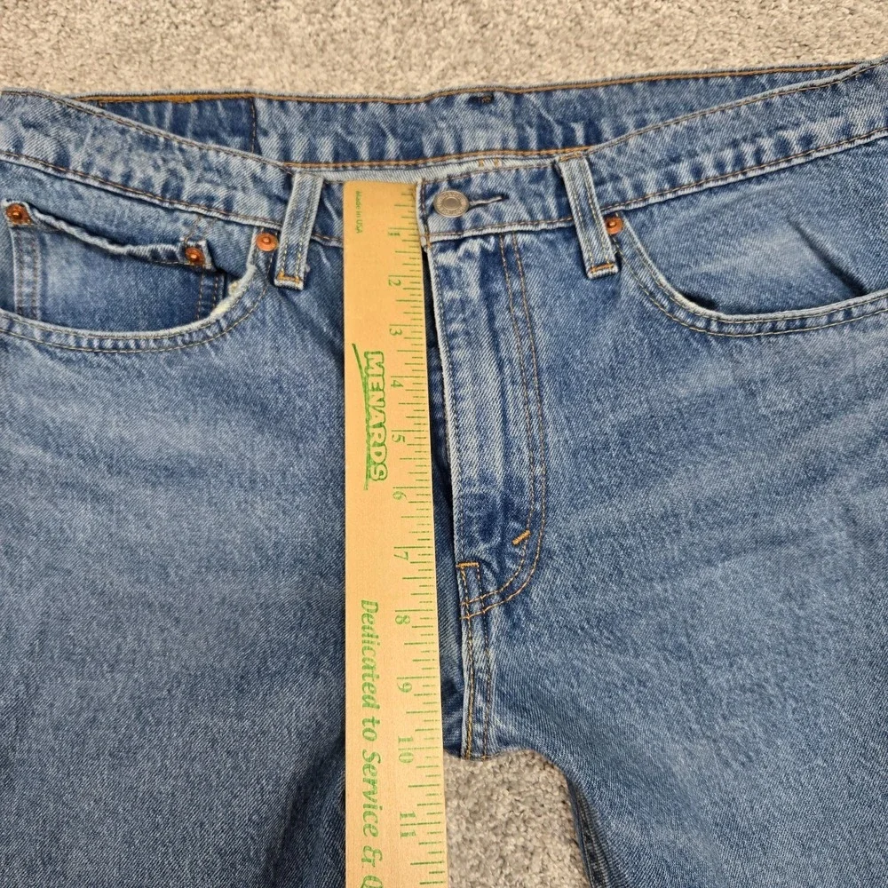 Levis‎ 502 Jeans Mens 34x30 (fits 34x28) Blue Medium Wash stretch